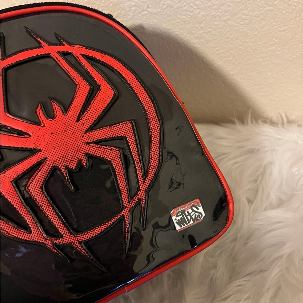 Marvel Spider-Man Miles Morales Logo Mini Backpack & Loungefly Spider-Man Pins - Picture 7 of 11